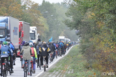 Fahrraddemo Anti Kohle